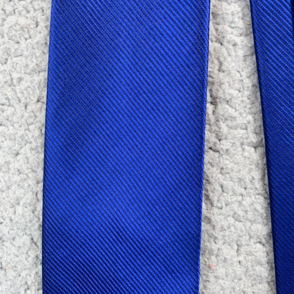 Bruno Piattelli Extra Long Tie Mens XL Blue Silk Necktie Handmade